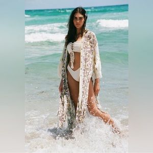 Free People Watching Waves Maxi Shirtdress